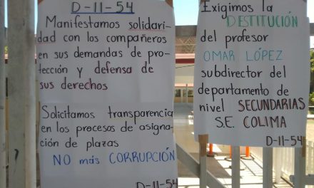 Se suman Maestros de Secundarias a exigencia de renuncia de Omar López, funcionario de la Secretaría de Educación